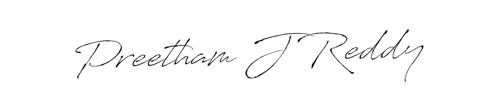 Preetham J Reddy stylish signature style. Best Handwritten Sign (Antro_Vectra) for my name. Handwritten Signature Collection Ideas for my name Preetham J Reddy. Preetham J Reddy signature style 6 images and pictures png