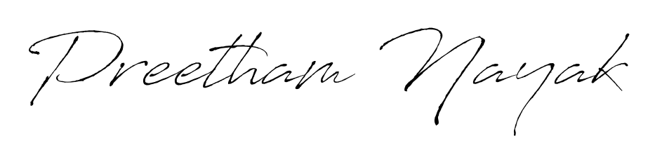 Get inspired by this graceful Antro_Vectra signature style for name Preetham Nayak. Smooth loops and balanced proportions for everyday use. Preetham Nayak signature style 6 images and pictures png