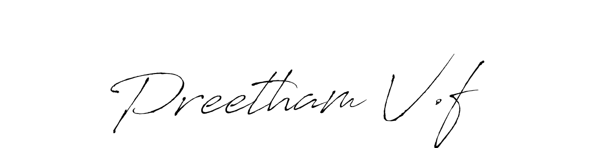 Use a signature maker to create a handwritten signature online. With this signature software, you can design (Antro_Vectra) your own signature for name Preetham V.f. Preetham V.f signature style 6 images and pictures png