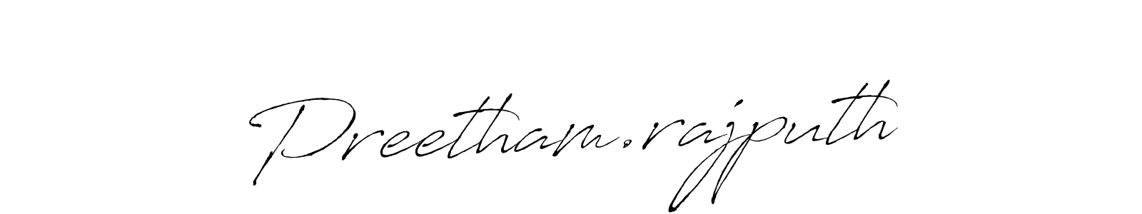 Antro_Vectra is a professional signature style that is perfect for those who want to add a touch of class to their signature. It is also a great choice for those who want to make their signature more unique. Get Preetham.rajputh name to fancy signature for free. Preetham.rajputh signature style 6 images and pictures png