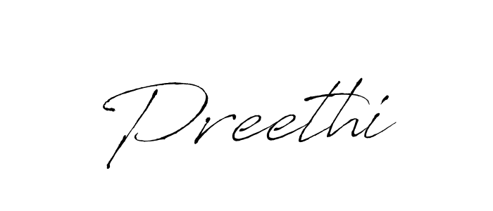 Use a signature maker to create a handwritten signature online. With this signature software, you can design (Antro_Vectra) your own signature for name Preethi. Preethi signature style 6 images and pictures png