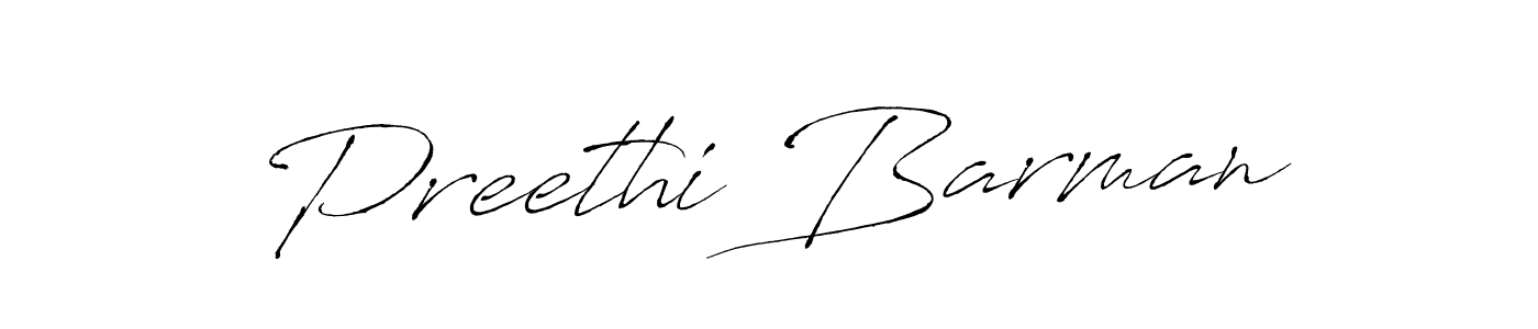 The best way (Antro_Vectra) to make a short signature is to pick only two or three words in your name. The name Preethi Barman include a total of six letters. For converting this name. Preethi Barman signature style 6 images and pictures png