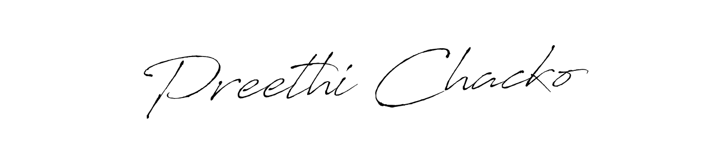 Make a beautiful signature design for name Preethi Chacko. With this signature (Antro_Vectra) style, you can create a handwritten signature for free. Preethi Chacko signature style 6 images and pictures png