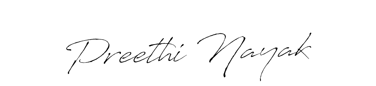 Design your own signature with our free online signature maker. With this signature software, you can create a handwritten (Antro_Vectra) signature for name Preethi Nayak. Preethi Nayak signature style 6 images and pictures png