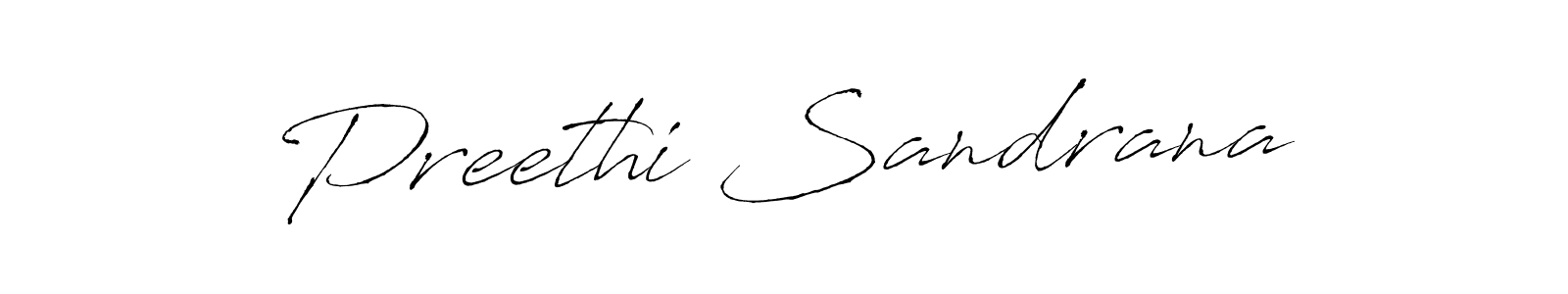 You can use this online signature creator to create a handwritten signature for the name Preethi Sandrana. This is the best online autograph maker. Preethi Sandrana signature style 6 images and pictures png