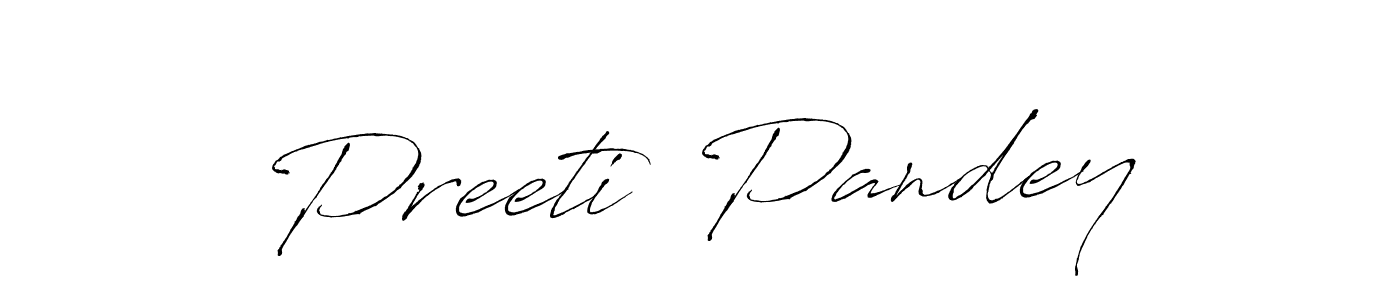 Use a signature maker to create a handwritten signature online. With this signature software, you can design (Antro_Vectra) your own signature for name Preeti  Pandey. Preeti  Pandey signature style 6 images and pictures png