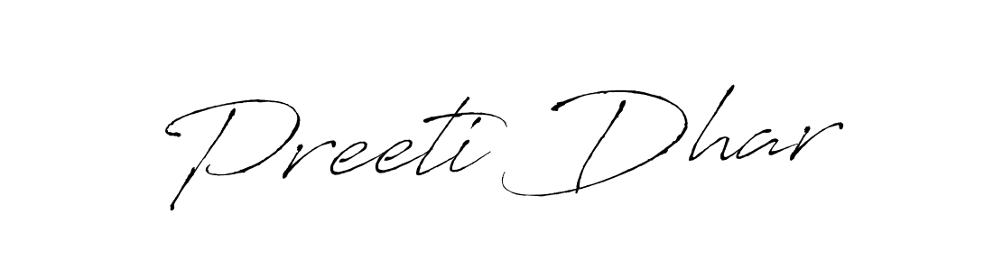 Make a beautiful signature design for name Preeti Dhar. Use this online signature maker to create a handwritten signature for free. Preeti Dhar signature style 6 images and pictures png