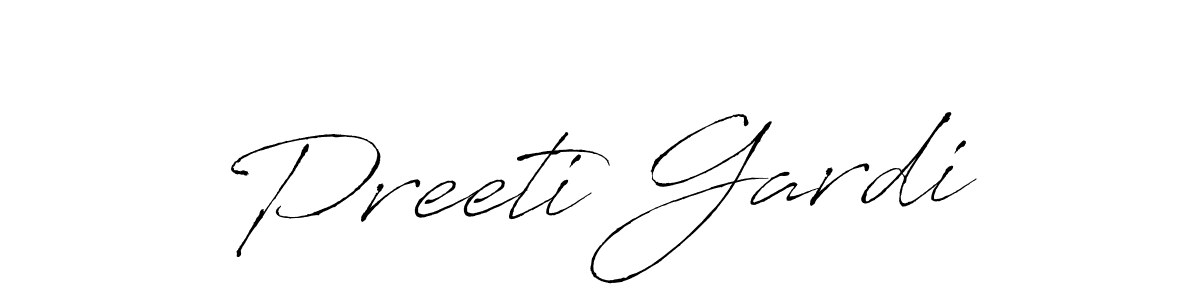 Also we have Preeti Gardi name is the best signature style. Create professional handwritten signature collection using Antro_Vectra autograph style. Preeti Gardi signature style 6 images and pictures png