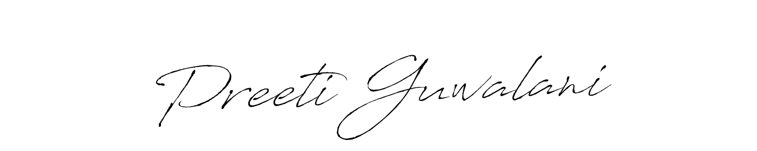 You should practise on your own different ways (Antro_Vectra) to write your name (Preeti Guwalani) in signature. don't let someone else do it for you. Preeti Guwalani signature style 6 images and pictures png