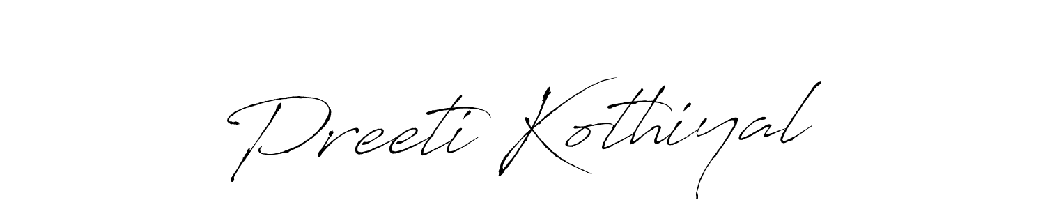 This is the best signature style for the Preeti Kothiyal name. Also you like these signature font (Antro_Vectra). Mix name signature. Preeti Kothiyal signature style 6 images and pictures png