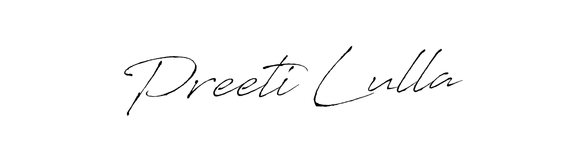 if you are searching for the best signature style for your name Preeti Lulla. so please give up your signature search. here we have designed multiple signature styles  using Antro_Vectra. Preeti Lulla signature style 6 images and pictures png