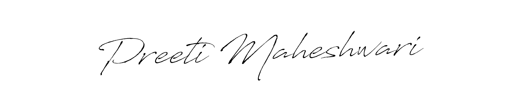 Use a signature maker to create a handwritten signature online. With this signature software, you can design (Antro_Vectra) your own signature for name Preeti Maheshwari. Preeti Maheshwari signature style 6 images and pictures png