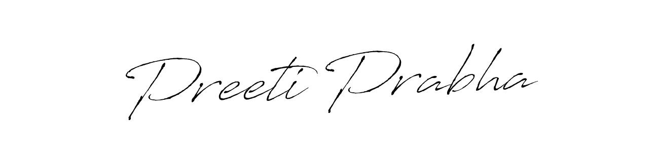 Design your own signature with our free online signature maker. With this signature software, you can create a handwritten (Antro_Vectra) signature for name Preeti Prabha. Preeti Prabha signature style 6 images and pictures png