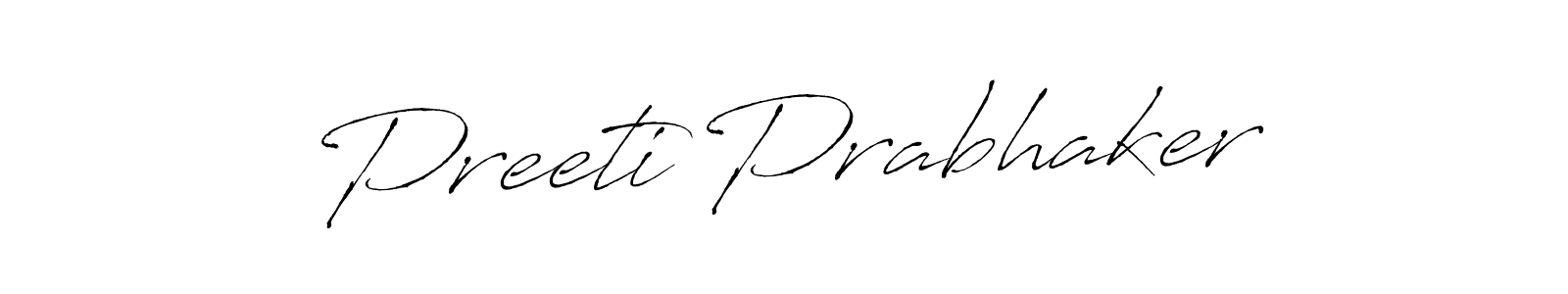 Make a short Preeti Prabhaker signature style. Manage your documents anywhere anytime using Antro_Vectra. Create and add eSignatures, submit forms, share and send files easily. Preeti Prabhaker signature style 6 images and pictures png