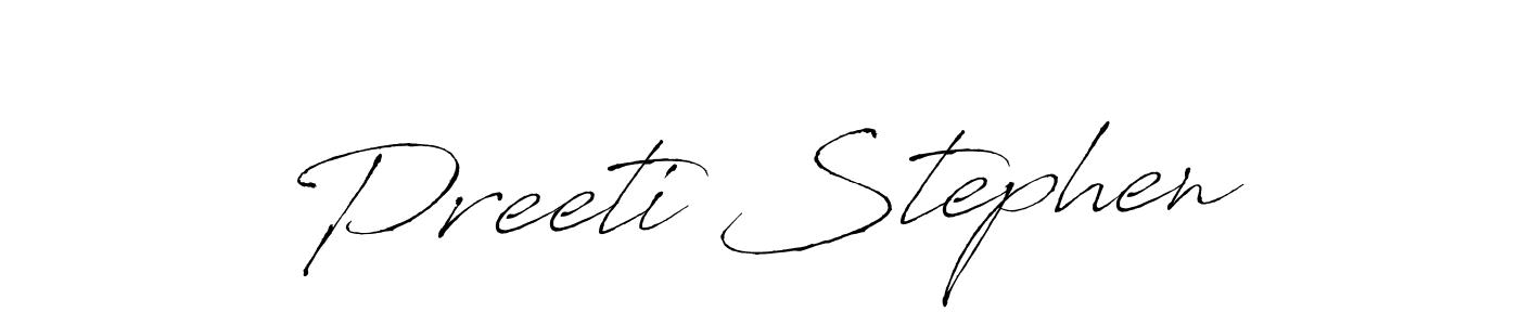 Also You can easily find your signature by using the search form. We will create Preeti Stephen name handwritten signature images for you free of cost using Antro_Vectra sign style. Preeti Stephen signature style 6 images and pictures png