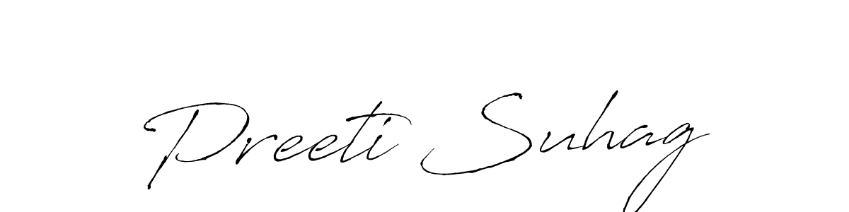 Use a signature maker to create a handwritten signature online. With this signature software, you can design (Antro_Vectra) your own signature for name Preeti Suhag. Preeti Suhag signature style 6 images and pictures png