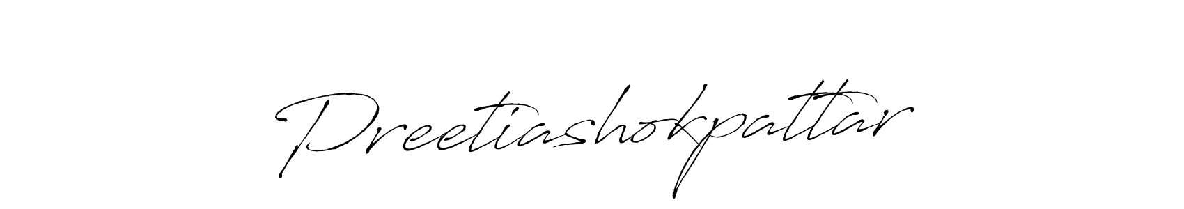 How to make Preetiashokpattar signature? Antro_Vectra is a professional autograph style. Create handwritten signature for Preetiashokpattar name. Preetiashokpattar signature style 6 images and pictures png