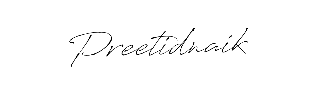 Make a beautiful signature design for name Preetidnaik. With this signature (Antro_Vectra) style, you can create a handwritten signature for free. Preetidnaik signature style 6 images and pictures png