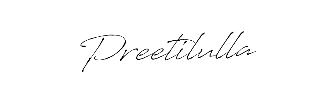 Also we have Preetilulla name is the best signature style. Create professional handwritten signature collection using Antro_Vectra autograph style. Preetilulla signature style 6 images and pictures png