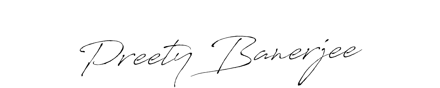 Also You can easily find your signature by using the search form. We will create Preety Banerjee name handwritten signature images for you free of cost using Antro_Vectra sign style. Preety Banerjee signature style 6 images and pictures png