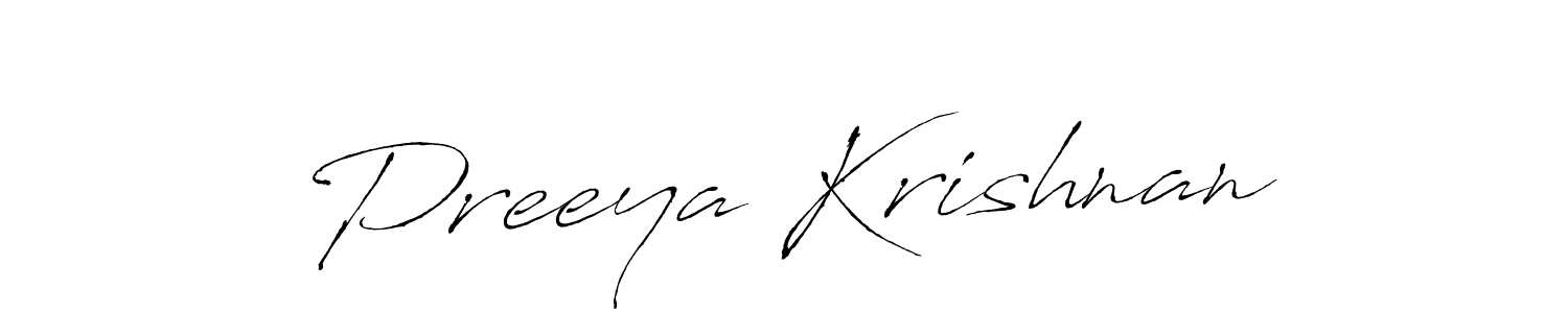 Make a beautiful signature design for name Preeya Krishnan. Use this online signature maker to create a handwritten signature for free. Preeya Krishnan signature style 6 images and pictures png