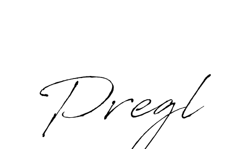 Make a beautiful signature design for name Pregl. With this signature (Antro_Vectra) style, you can create a handwritten signature for free. Pregl signature style 6 images and pictures png