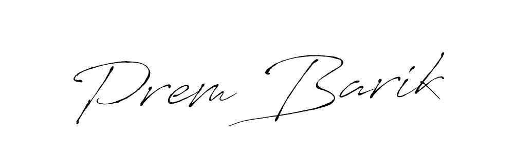 Design your own signature with our free online signature maker. With this signature software, you can create a handwritten (Antro_Vectra) signature for name Prem Barik. Prem Barik signature style 6 images and pictures png