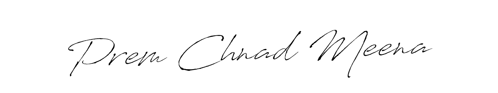 Design your own signature with our free online signature maker. With this signature software, you can create a handwritten (Antro_Vectra) signature for name Prem Chnad Meena. Prem Chnad Meena signature style 6 images and pictures png