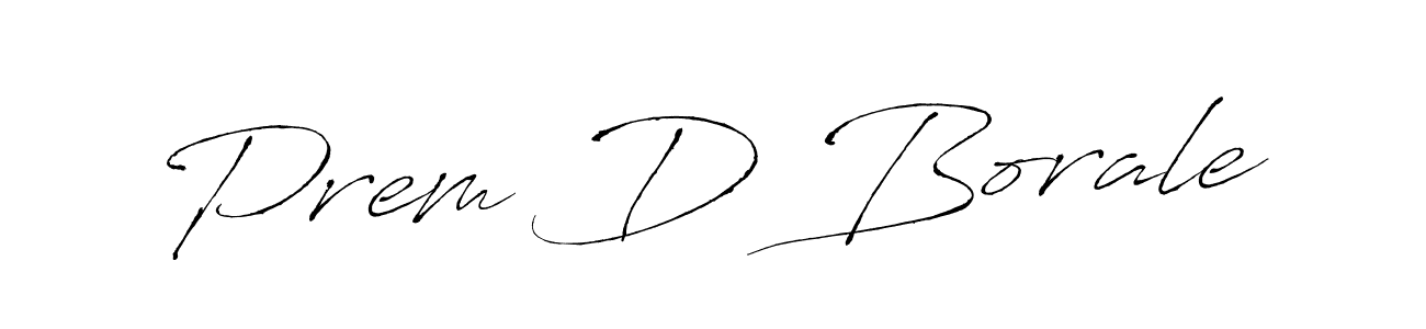 Also we have Prem D Borale name is the best signature style. Create professional handwritten signature collection using Antro_Vectra autograph style. Prem D Borale signature style 6 images and pictures png