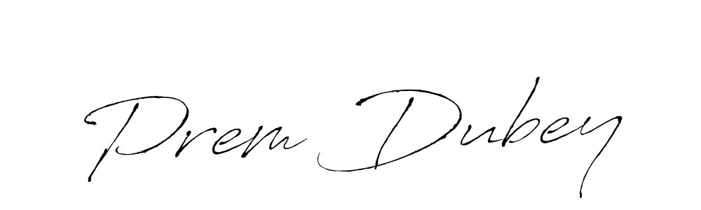 Antro_Vectra is a professional signature style that is perfect for those who want to add a touch of class to their signature. It is also a great choice for those who want to make their signature more unique. Get Prem Dubey name to fancy signature for free. Prem Dubey signature style 6 images and pictures png