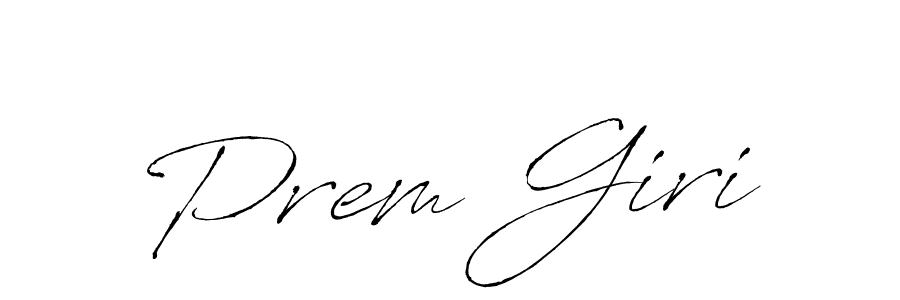 How to make Prem Giri name signature. Use Antro_Vectra style for creating short signs online. This is the latest handwritten sign. Prem Giri signature style 6 images and pictures png