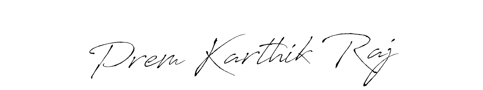 Create a beautiful signature design for name Prem Karthik Raj. With this signature (Antro_Vectra) fonts, you can make a handwritten signature for free. Prem Karthik Raj signature style 6 images and pictures png
