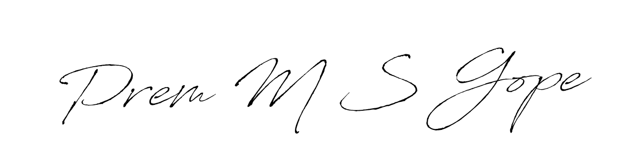 Make a beautiful signature design for name Prem M S Gope. Use this online signature maker to create a handwritten signature for free. Prem M S Gope signature style 6 images and pictures png