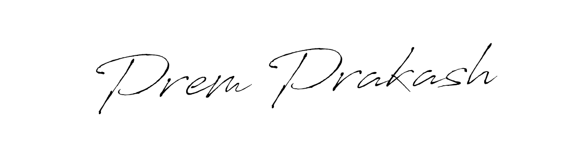 How to make Prem Prakash name signature. Use Antro_Vectra style for creating short signs online. This is the latest handwritten sign. Prem Prakash signature style 6 images and pictures png