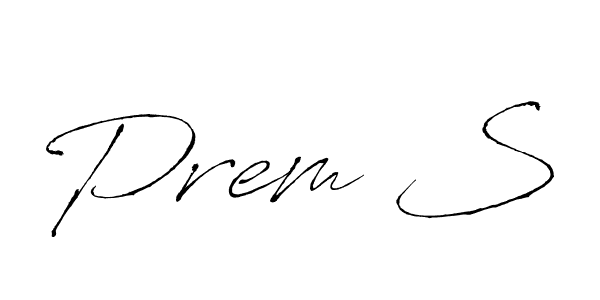 It looks lik you need a new signature style for name Prem S. Design unique handwritten (Antro_Vectra) signature with our free signature maker in just a few clicks. Prem S signature style 6 images and pictures png