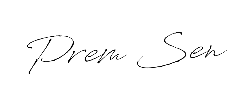 Make a beautiful signature design for name Prem Sen. With this signature (Antro_Vectra) style, you can create a handwritten signature for free. Prem Sen signature style 6 images and pictures png