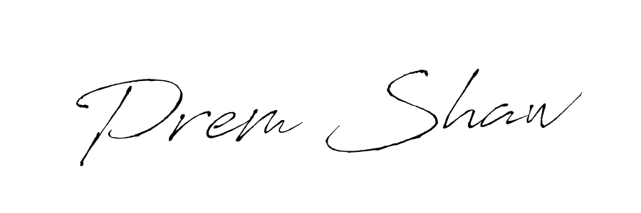 Use a signature maker to create a handwritten signature online. With this signature software, you can design (Antro_Vectra) your own signature for name Prem Shaw. Prem Shaw signature style 6 images and pictures png
