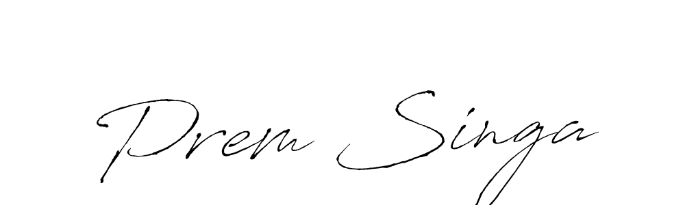 Design your own signature with our free online signature maker. With this signature software, you can create a handwritten (Antro_Vectra) signature for name Prem Singa. Prem Singa signature style 6 images and pictures png