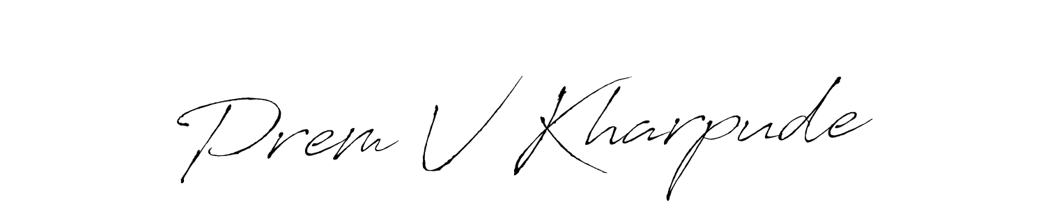 See photos of Prem V Kharpude official signature by Spectra . Check more albums & portfolios. Read reviews & check more about Antro_Vectra font. Prem V Kharpude signature style 6 images and pictures png