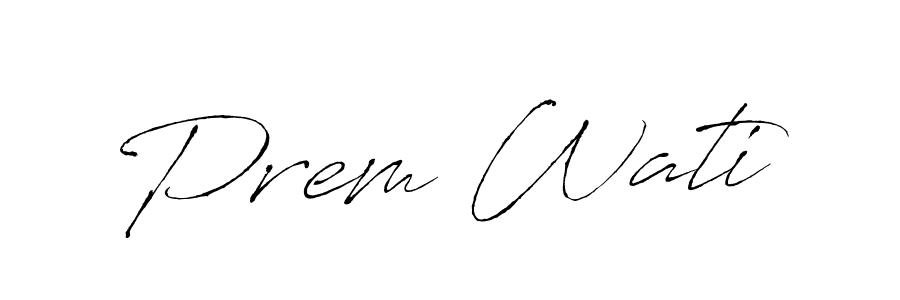 Make a beautiful signature design for name Prem Wati. With this signature (Antro_Vectra) style, you can create a handwritten signature for free. Prem Wati signature style 6 images and pictures png