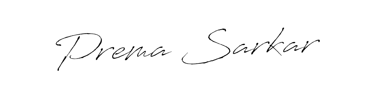 How to make Prema Sarkar name signature. Use Antro_Vectra style for creating short signs online. This is the latest handwritten sign. Prema Sarkar signature style 6 images and pictures png