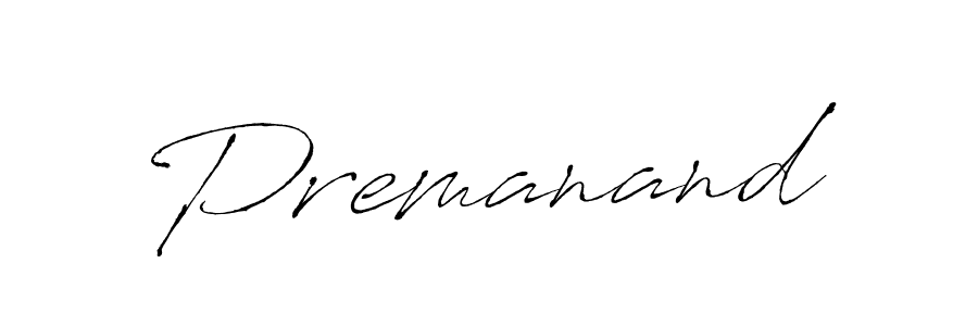 Design your own signature with our free online signature maker. With this signature software, you can create a handwritten (Antro_Vectra) signature for name Premanand. Premanand signature style 6 images and pictures png