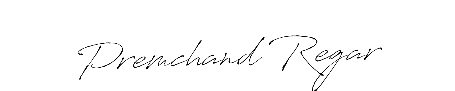 Create a beautiful signature design for name Premchand Regar. With this signature (Antro_Vectra) fonts, you can make a handwritten signature for free. Premchand Regar signature style 6 images and pictures png