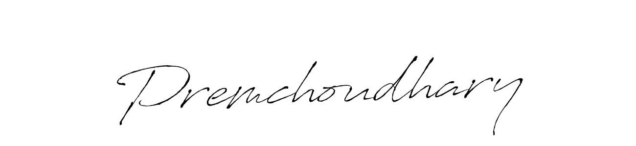 How to make Premchoudhary name signature. Use Antro_Vectra style for creating short signs online. This is the latest handwritten sign. Premchoudhary signature style 6 images and pictures png
