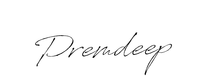 Design your own signature with our free online signature maker. With this signature software, you can create a handwritten (Antro_Vectra) signature for name Premdeep. Premdeep signature style 6 images and pictures png