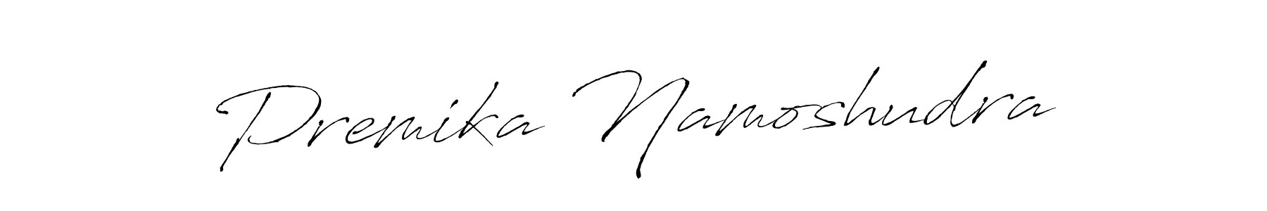 How to make Premika Namoshudra signature? Antro_Vectra is a professional autograph style. Create handwritten signature for Premika Namoshudra name. Premika Namoshudra signature style 6 images and pictures png
