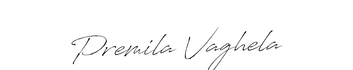 Create a beautiful signature design for name Premila Vaghela. With this signature (Antro_Vectra) fonts, you can make a handwritten signature for free. Premila Vaghela signature style 6 images and pictures png