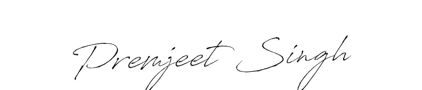 Create a beautiful signature design for name Premjeet Singh. With this signature (Antro_Vectra) fonts, you can make a handwritten signature for free. Premjeet Singh signature style 6 images and pictures png