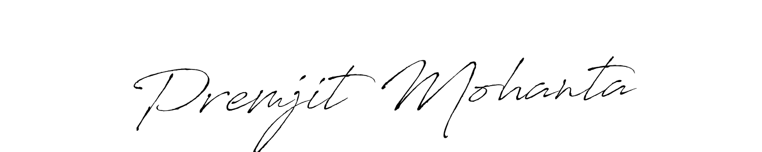 Create a beautiful signature design for name Premjit Mohanta. With this signature (Antro_Vectra) fonts, you can make a handwritten signature for free. Premjit Mohanta signature style 6 images and pictures png