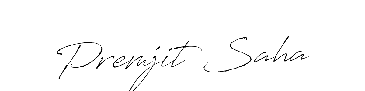 Design your own signature with our free online signature maker. With this signature software, you can create a handwritten (Antro_Vectra) signature for name Premjit Saha. Premjit Saha signature style 6 images and pictures png